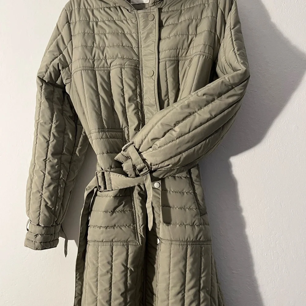 Slim cut puffy long coat with lots of features 8 by Yoox - Picture 2 of 6